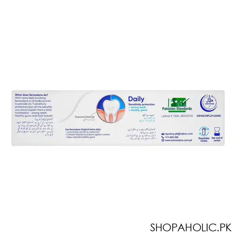 Sensodyne Original Toothpaste, 70g - Image 3