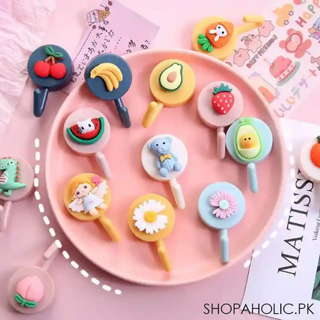 set of 10 cute cartoon wall hook main image