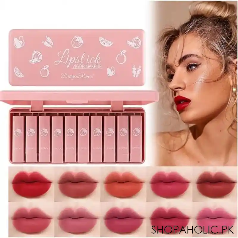 set of 10 dragon ranee lipstick set image3