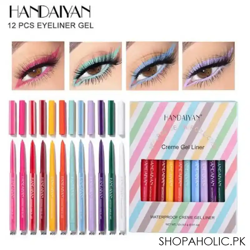 set of 12 handaiyan cream gel eyeliner image3