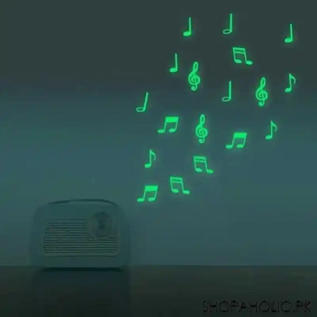 (set of 15 pcs) fluorescent luminous music notes   glow in the dark image5