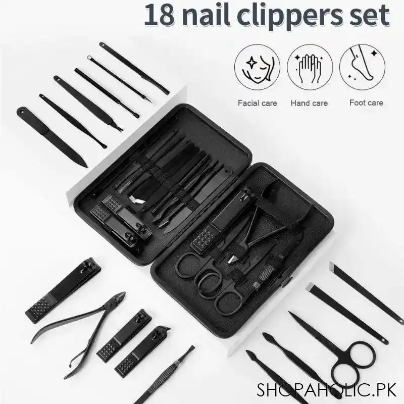 set of 18 classic black nail clipper image2