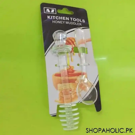 (set of 2) acrylic honey muddler and spoon image2