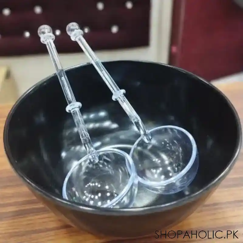 set of 2 crystal serving ladle image2