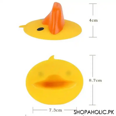 (set of 2) cute duck silicone pinch grip heat resistant finger protector pot holder image2