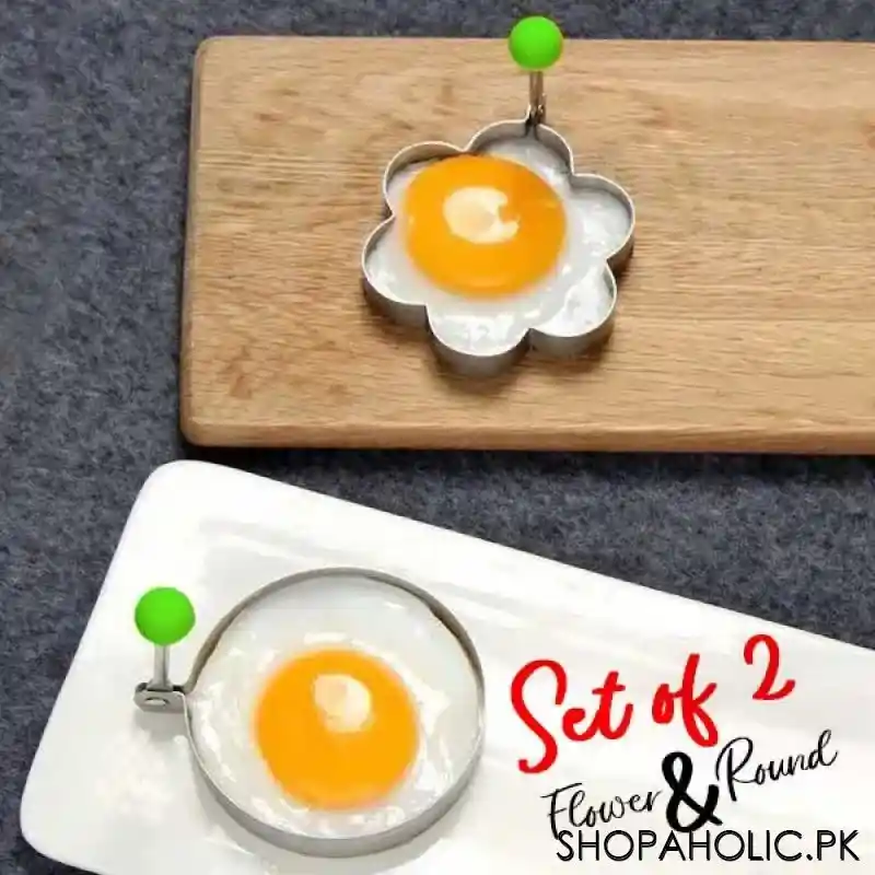 (set of 2) egg shaper mould for cooking main image
