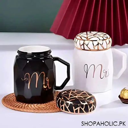 (set of 2) mr. and mrs. marble ceramic couple mug set with lid image3