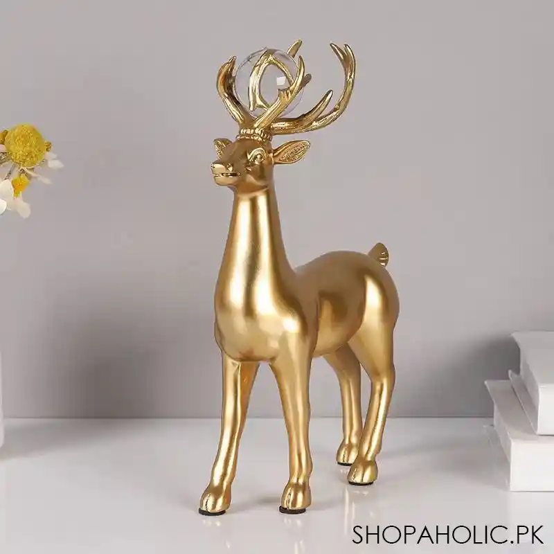 set of 2 nordic deer statue image2