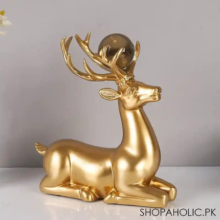 set of 2 nordic deer statue image3