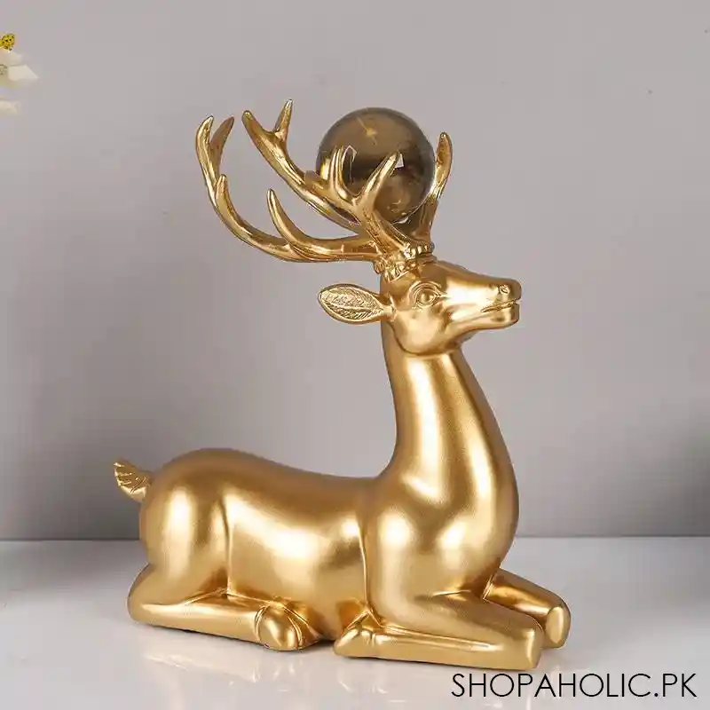 set of 2 nordic deer statue image3