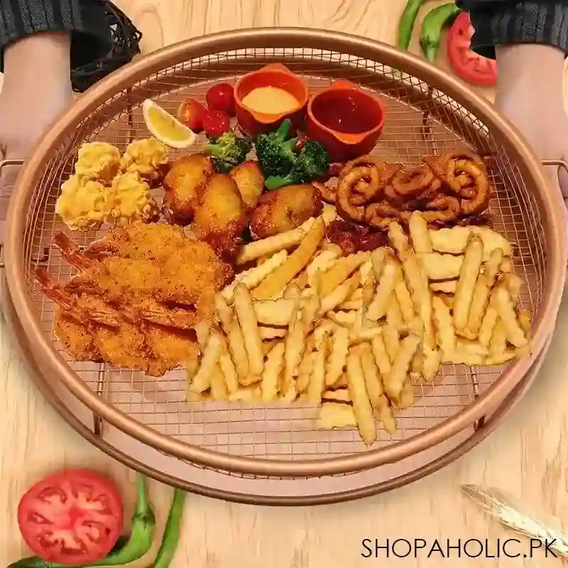 set of 2 pcs air fryer tray image2