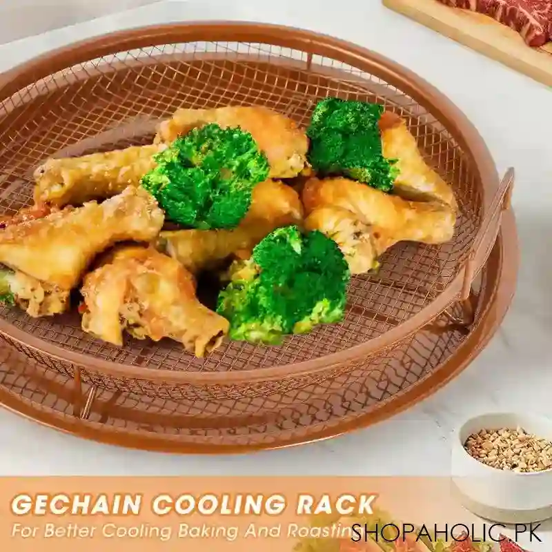 set of 2 pcs air fryer tray image5