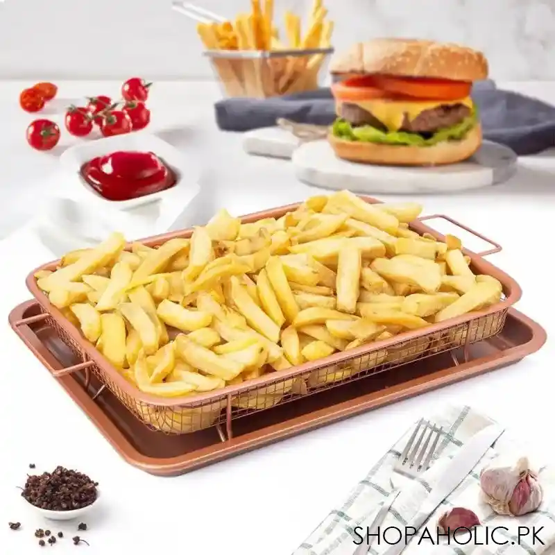 set of 2 pcs air fryer tray main image