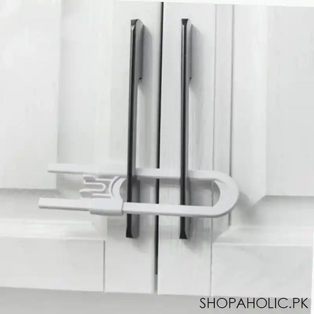 set of 2 sliding cabinet door lock main image