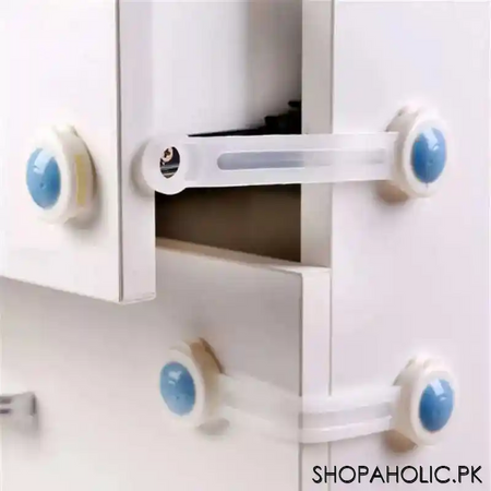 (set of 2) smiley face cabinet child lock image4