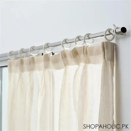 set of 2 transparent curtain rod holder image5