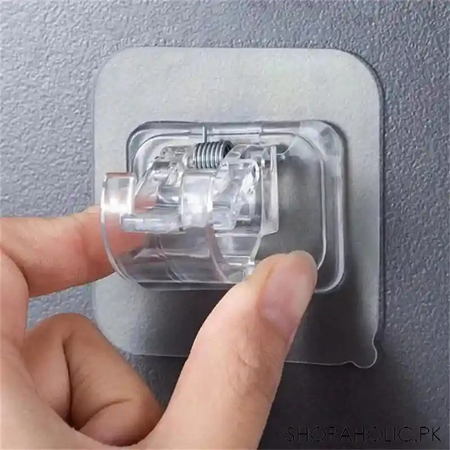 set of 2 transparent curtain rod holder main image