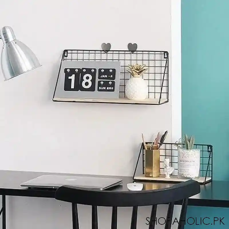 set of 2 versatile floating wooden shelf image5