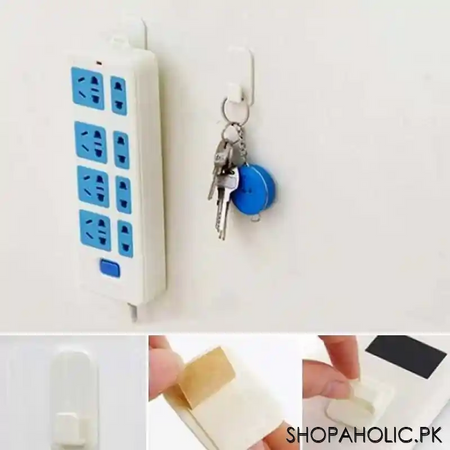 (set of 2) wall mount remote control hook image3