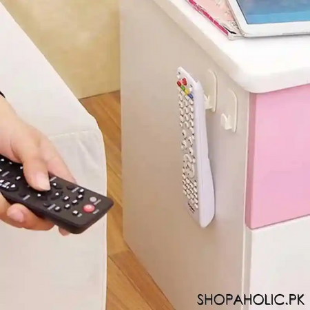 (set of 2) wall mount remote control hook image5