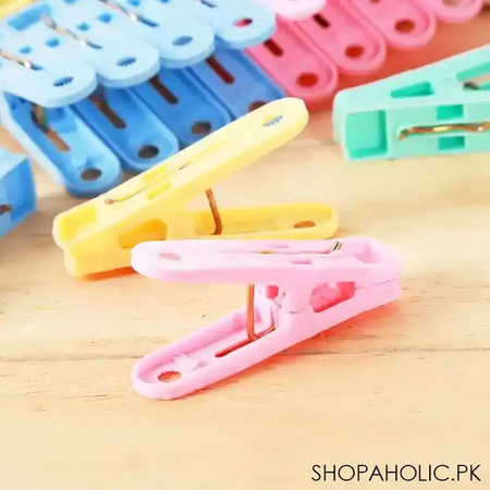 set of 20 simple clothes hanging clips image3