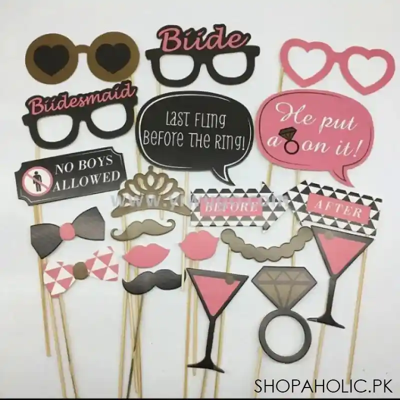 set of 20 team bride props bridesmaid bachelor party main image