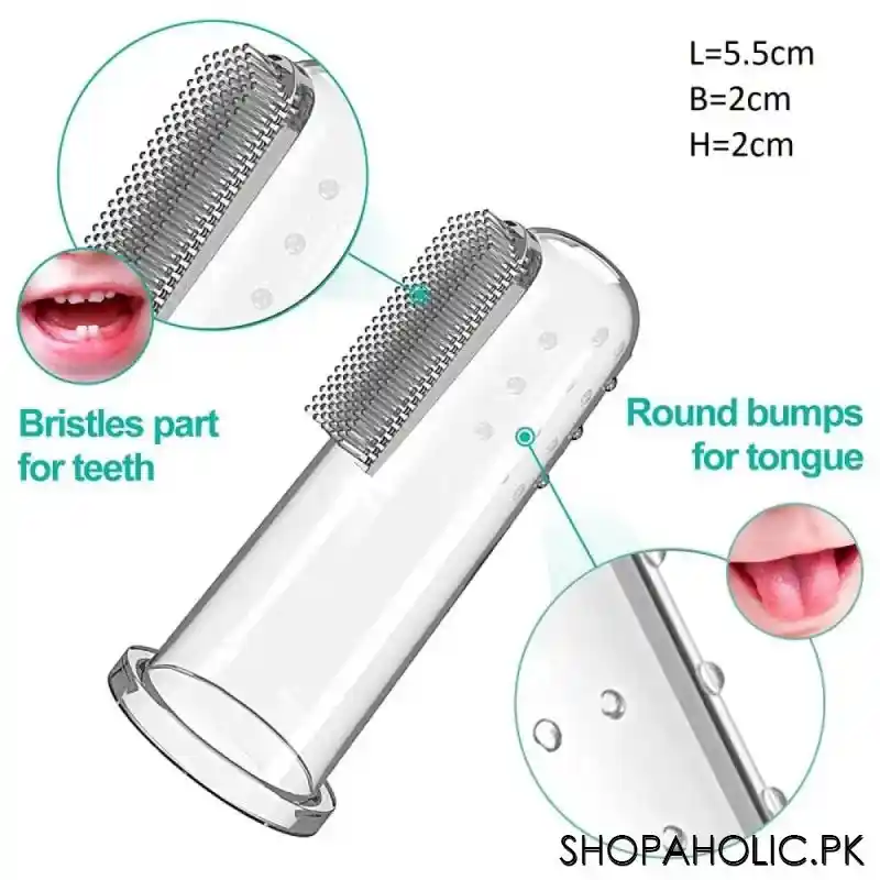 (set of 3) baby finger toothbrush image3