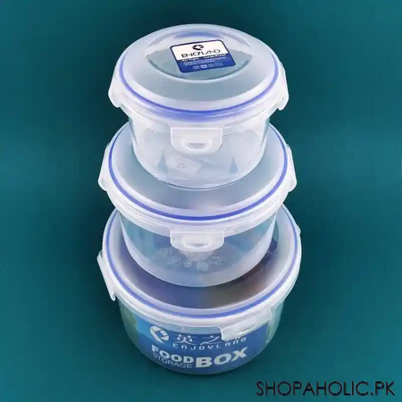 (set of 3) enjoyland food storage box image3