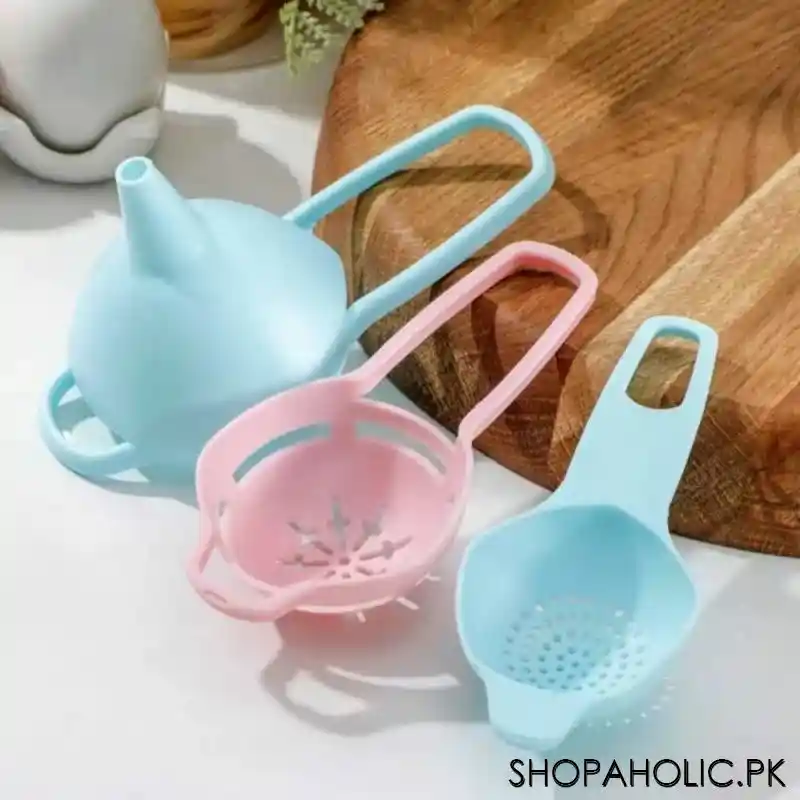 set of 3 function set (tea, egg, funnel) main image