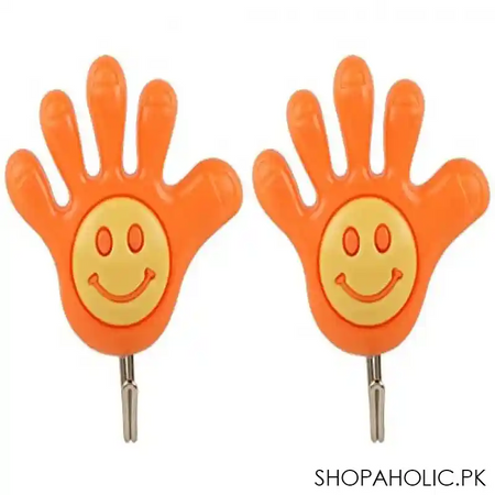 set of 3 hand and foot shape smiley hook image3