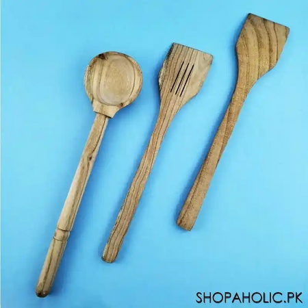 (set of 3) kitchen wooden spatula set image2