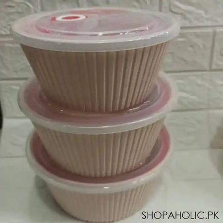 set of 3 open lid bowl main image
