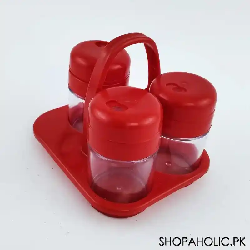 (set of 3) salt, pepper shaker and toothpick holder with stand main image
