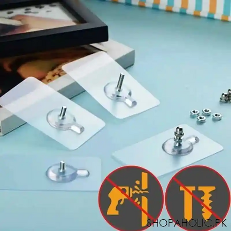set of 3 self adhesive wall screw sticker main image
