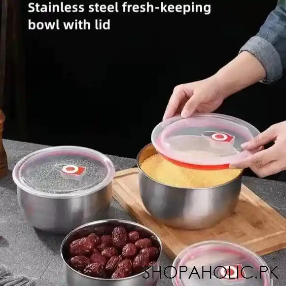 set of 3 steel fresh bowl main image