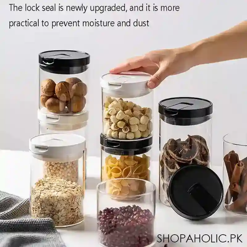 set of 3 transparent cookie jar main image