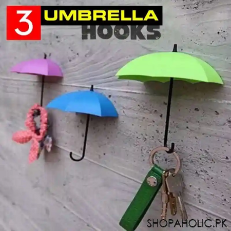 (set of 3) umbrella hook for home decoration main image