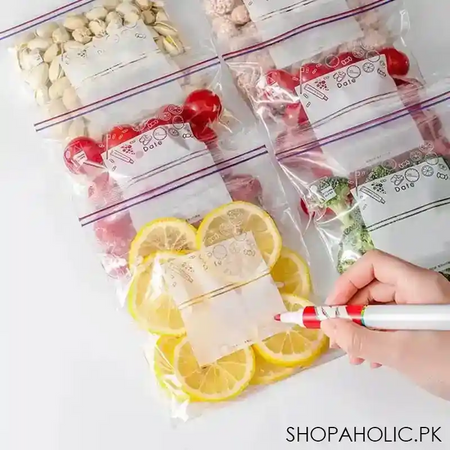 set of 30 self seal clear plastic ziplock bag image3