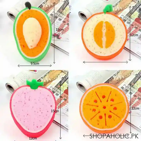 set of 4 fruit shaped dishwashing sponges image10