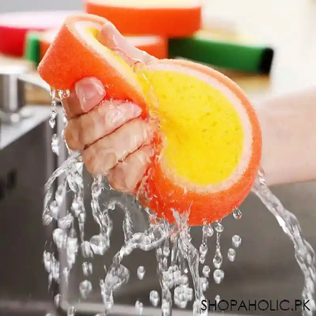 set of 4 fruit shaped dishwashing sponges image5