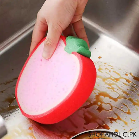 set of 4 fruit shaped dishwashing sponges image6