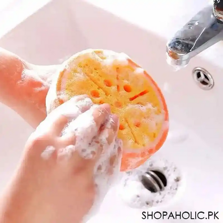 set of 4 fruit shaped dishwashing sponges image8