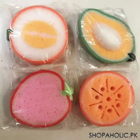 set of 4 fruit shaped dishwashing sponges image9