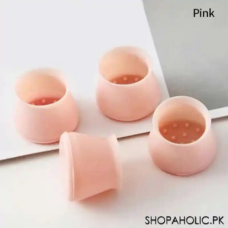 (set of 4) furniture silicone protection cover   pink image3