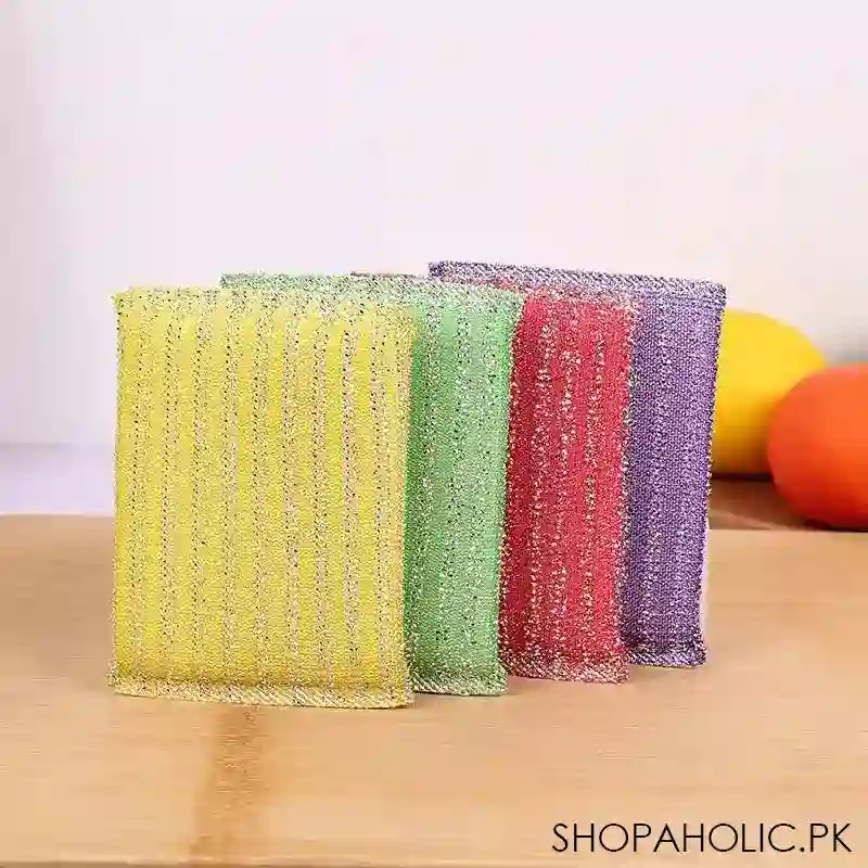 set of 4 kitchen dishwashing sponge main image