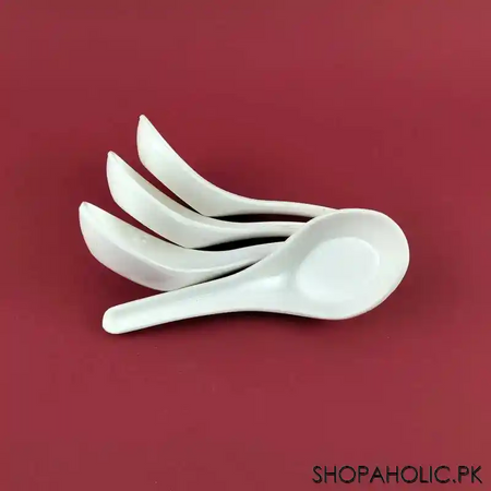 (set of 4) melamine soup spoons main image