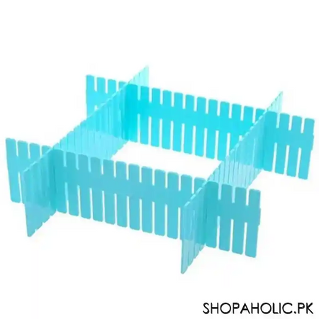 (set of 4) plastic adjustable drawer small storage organizer (size: 24.8 x 7 cm) image2