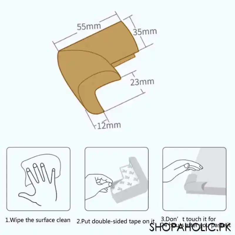(set of 4) soft table desk corner protector image4