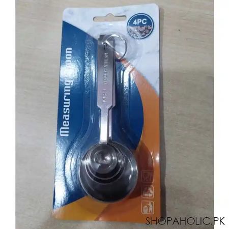 (set of 4) stainless steel durable tableware measuring spoon image2