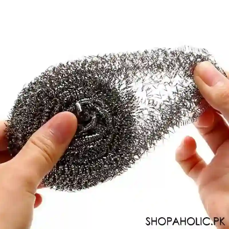 (set of 4) stainless steel scrubbers cleaning ball image3